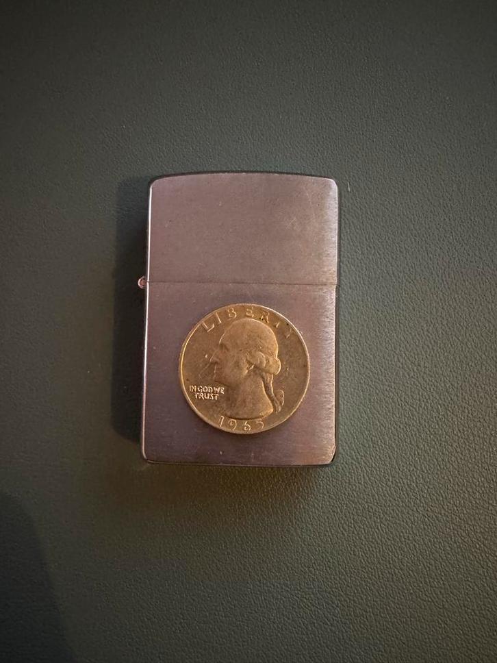 Vintage Zippo Liberty 1965 Aansteker, Verzamelen, Rookartikelen, Aanstekers en Luciferdoosjes, Gebruikt, Aansteker, Ophalen of Verzenden