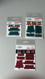 Kerstwensen 1&2 Carlijn Design, Hobby en Vrije tijd, Ophalen of Verzenden, Gebruikt, Kerst, Pons of Mal