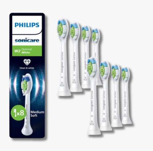 Philips Sonicare W2 Optimal White - Opzetborstels - Wit - 8, Sieraden, Tassen en Uiterlijk, Uiterlijk | Mondverzorging, Nieuw