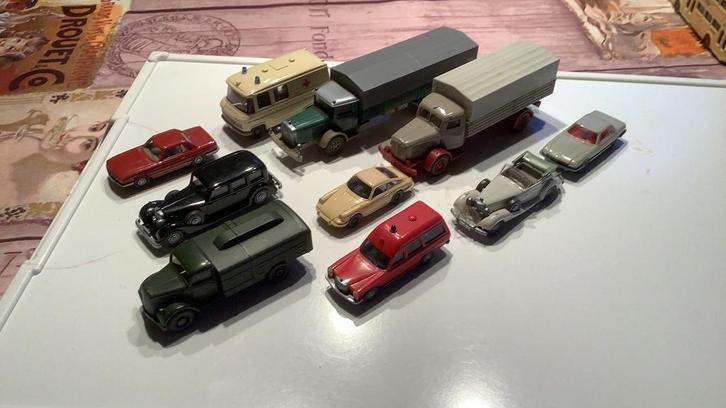 Wiking verzameling van tien modellen. Alles nieuwstaat., Hobby en Vrije tijd, Modelauto's | 1:87, Zo goed als nieuw, Bus of Vrachtwagen