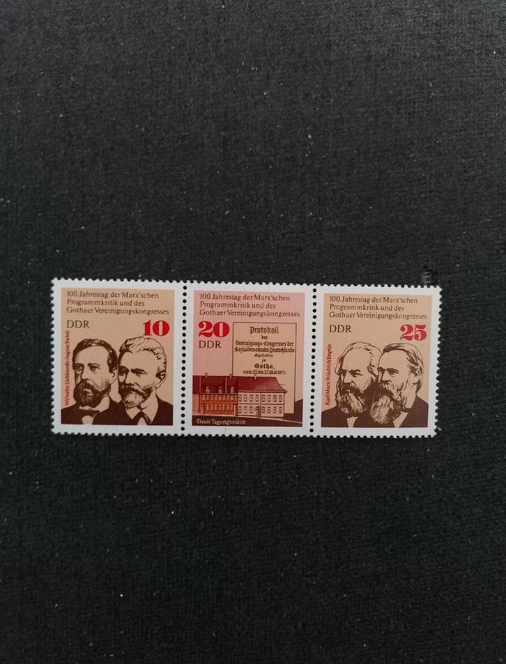 DDR Postzegels - Marx Congres, Postzegels en Munten, Postzegels | Thematische zegels, Postfris, Overige thema's, Ophalen of Verzenden