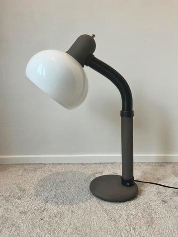 Bruine vintage mushroom lamp, 59x40cm. 60s 70s herda design beschikbaar voor biedingen