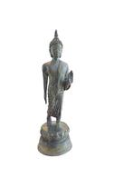 Lopende Boeddha Bronze  23 cm herkomst Thailand, Ophalen of Verzenden, Zo goed als nieuw