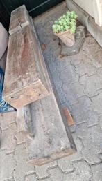 Eikenhouten bielzen/balken, onderdelen van schouw, Tuin en Terras, Ophalen, Gebruikt, Hardhout, 180 tot 250 cm