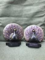 gietijzeren boekensteunen, trotse pauwen, Antiek en Kunst, Ophalen of Verzenden