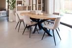 Mooie ovale eettafel, Ophalen, 100 tot 150 cm, Zo goed als nieuw, Vijf personen of meer
