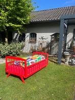 SUPERSHABBY RETRO VINTAGE PEUTERBEDJE UIT DE SIXTIES., Gebruikt, Minder dan 70 cm, Minder dan 140 cm, Matras