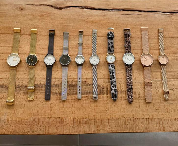 Horloge collectie: 10 stuks + reparatieset & batterijen, Sieraden, Tassen en Uiterlijk, Horloges | Dames, Nieuw, Polshorloge, Overige merken