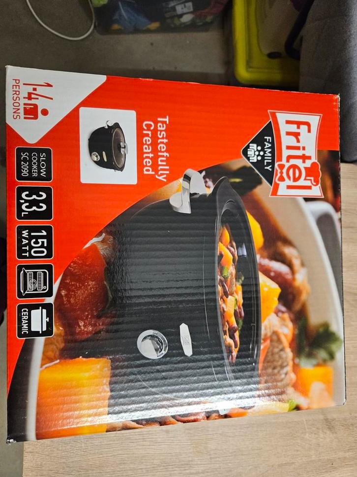 Fritel Slowcooker SC2090 - Nieuw in doos!, Witgoed en Apparatuur, Slowcookers, Nieuw, Timer, Vaatwasmachinebestendig, Ophalen