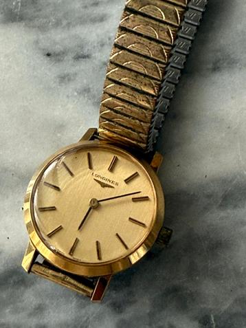 Longines gouden dames horloge opwinder vintage model beschikbaar voor biedingen