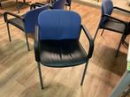 17 bvergaderstoelen, Ophalen, Gebruikt, Blauw, Bureaustoel