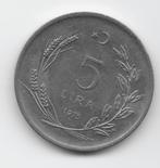 Turkije 5 lira 1975 KM# 949.2, Postzegels en Munten, Verzenden, Midden-Oosten, Losse munt