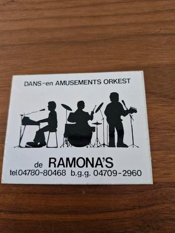 1208 Vintage Sticker De Ramona's Orkest beschikbaar voor biedingen