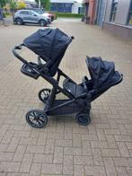 Deryan Evy V2 Duo Kinderwagen + second seat - Zwart - 369, Ophalen of Verzenden, Zo goed als nieuw, Overige merken, Verstelbare rugleuning
