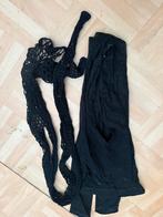 Zwarte Legging & Netpanty, Legging, Zwart, Overige maten, Ophalen of Verzenden