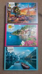 3 Nieuwe Puzzels - 1000 Stukjes - Aldi, Ophalen of Verzenden, 500 t/m 1500 stukjes, Nieuw, Legpuzzel
