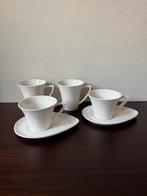 4 Vincelli 2017 Porseleinen Kop en Schotels, Wit Groot, Ophalen of Verzenden, Zo goed als nieuw, Overige stijlen, Kop(pen) en/of Schotel(s)