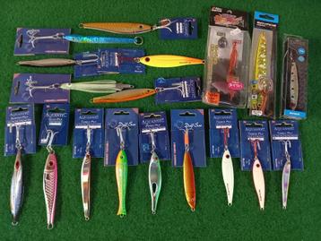 Set met Pilkers en Jigs....gewichten van 40 tot en met 200g. beschikbaar voor biedingen