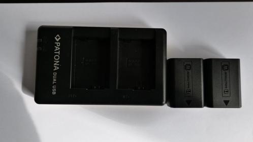 Sony NP-FW50 accu's + USB lader, Audio, Tv en Foto, Fotografie | Accu's en Batterijen, Zo goed als nieuw, Ophalen