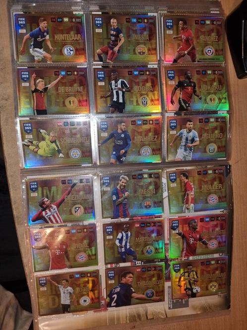 Panini Adrenalyn xl Fifa 365 2017 Limited Edition cards 18 x, Hobby en Vrije tijd, Stickers en Plaatjes, Zo goed als nieuw, Meerdere plaatjes