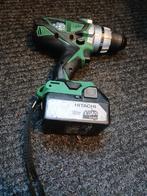 Boormachine hitachi ds 18dsdl + accu, Ophalen of Verzenden, Gebruikt, Boormachine