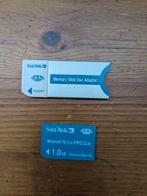 San disk Memory Stick Pro Duo inclusief adapter 1GB, Audio, Tv en Foto, Fotografie | Geheugenkaarten, Gebruikt, Memory stick, Fotocamera