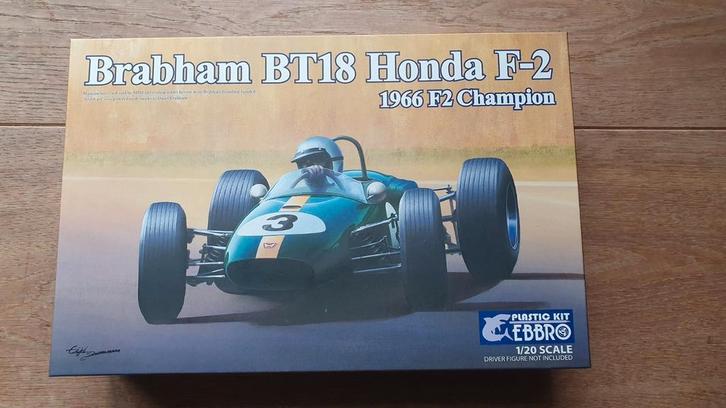 Ebbro 1/20 Brabham BT18 Honda, Hobby en Vrije tijd, Modelbouw | Auto's en Voertuigen, Nieuw, Auto, Groter dan 1:32, Overige merken