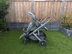 Uppababy Vista V2 + Rumble seat compleet emmet green/groen, Gebruikt, Verstelbare duwstang, Ophalen, Kinderwagen