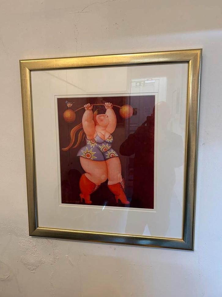 Ada Breedveld schilderij acryl op papier, Antiek en Kunst, Kunst | Litho's en Zeefdrukken, Ophalen