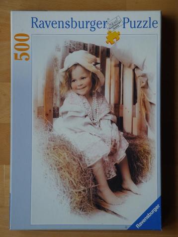 Nieuw: Ravensburger puzzel (500 st.); nostalgie klein meisje beschikbaar voor biedingen