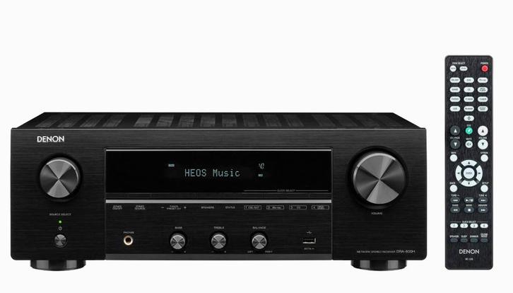 Denon DRA-800H Stereonetwerkreceiver met HEOS, Audio, Tv en Foto, Versterkers en Receivers, Zo goed als nieuw, Stereo, 120 watt of meer