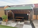 red class wood kapschuur 393x340cm showmodel, Ophalen, Zo goed als nieuw, 250 cm of meer, Planken