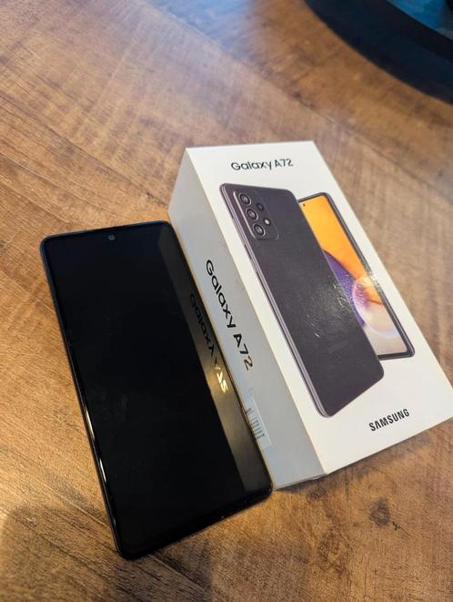 Samsung Galaxy A72 Dual SIM 128GB zwart. Tekst lezen., Telecommunicatie, Mobiele telefoons | Samsung, Zo goed als nieuw, Galaxy A