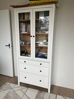 Ikea Hemnes Vitrinekast, Ophalen, 50 tot 100 cm, Zo goed als nieuw, Met lade(s)