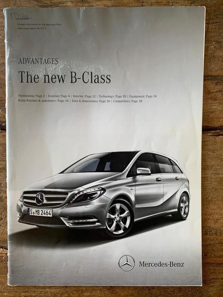 Productinformatiebrochure Mercedes-Benz B-klasse W246 2011, Boeken, Auto's | Folders en Tijdschriften, Gelezen, Mercedes, Ophalen of Verzenden