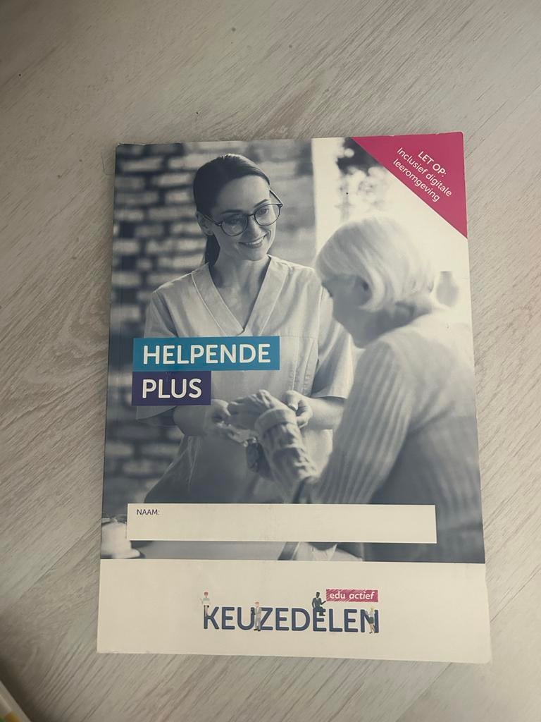 Keuzedeel Helpende plus - Leerboek, Ophalen, Zo goed als nieuw, MBO