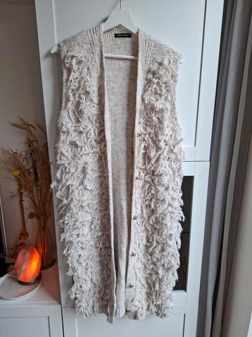Lang wollen vest Gilet Made in italy maat 38-40  beschikbaar voor biedingen