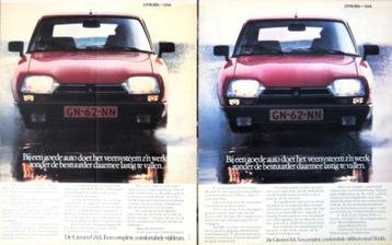 4 vintage advertenties reclames Citroen GSA 1981 GS beschikbaar voor biedingen