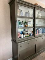 Mooie buffet kast groen/taupe kleur, Ophalen, Zo goed als nieuw, 25 tot 50 cm, 200 cm of meer