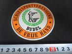 sticker budel schietsportvereniging SV de vrije hand, Ophalen, Zo goed als nieuw