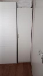 Witte Smalle Kast met Legplanken, Ophalen, Gebruikt, 50 tot 100 cm, 150 tot 200 cm