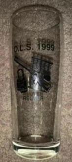 Bierglas, sierglas OLS Reuver 1999; Limburgs schuttersfeest, Ophalen of Verzenden, Zo goed als nieuw, Glas of Glazen