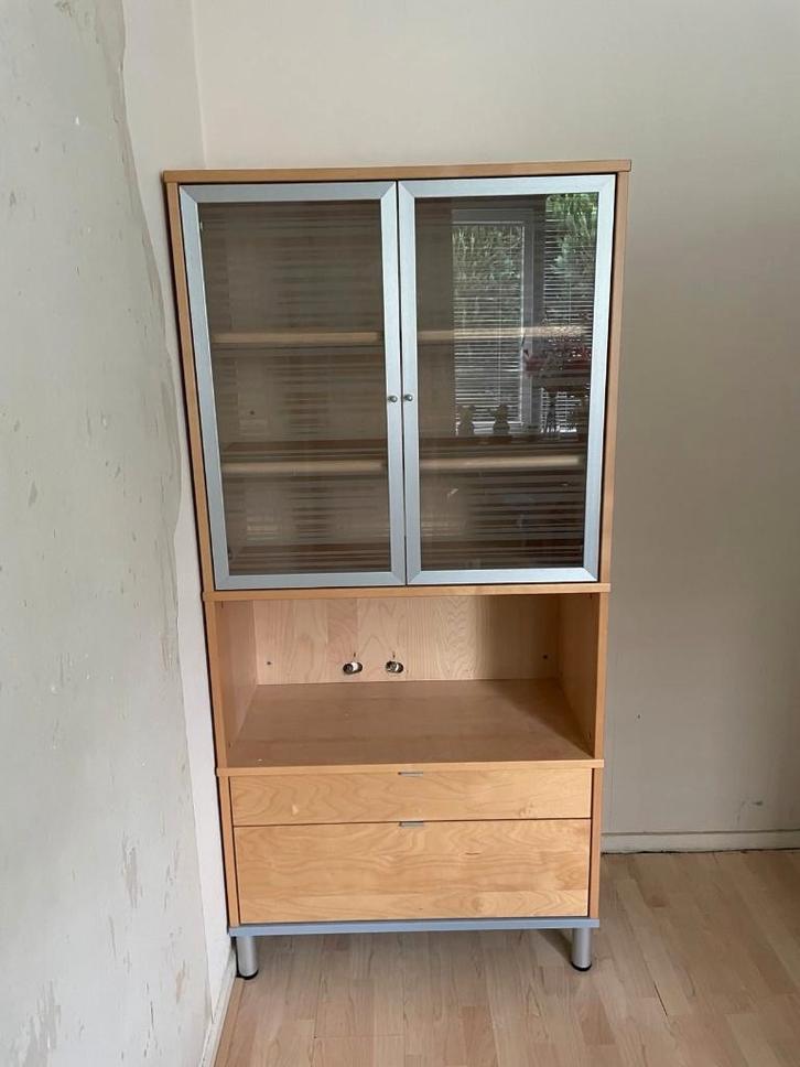 Wandkast Ikea Effectiv, Huis en Inrichting, Kasten | Roldeurkasten en Archiefkasten, Gebruikt, 150 tot 200 cm, 50 tot 100 cm, 25 tot 50 cm
