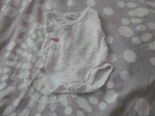 Wit/fuchsia/antraciet prematuur rompertje Prenatal 44 zgan, Kinderen en Baby's, Babykleding | Prematuur, Zo goed als nieuw, Nacht- of Onderkleding