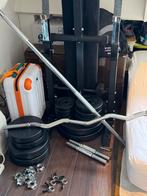 ZGAN Verstelbare halterbank + halterset met 100kg gewichten, Sport en Fitness, Fitnessmaterialen, Ophalen, Zo goed als nieuw, Buik