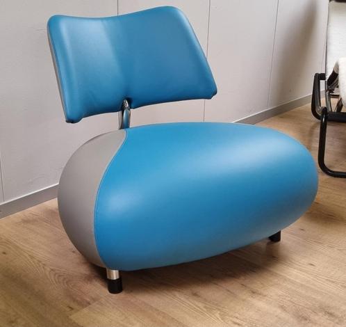 Pallone Leolux fauteuil refurbished nieuw leder, Huis en Inrichting, Fauteuils, Nieuw, Leer, Metaal, 50 tot 75 cm, Minder dan 75 cm