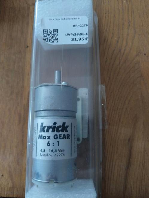 Krick Max Gear 6:1 Modelbouwmotor, Hobby en Vrije tijd, Modelbouw | Boten en Schepen, Nieuw, Overige merken, Ophalen of Verzenden