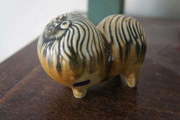 Lisa Larson Gustavsberg Sweden keramiek hondje . beschikbaar voor biedingen