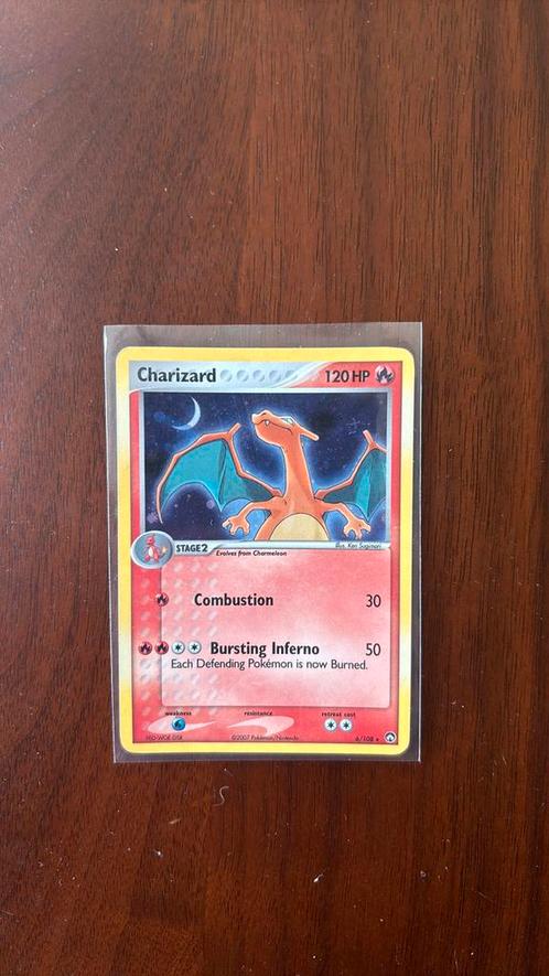 Charizard 6/108 (holo) prima staat, Hobby en Vrije tijd, Verzamelkaartspellen | Pokémon, Zo goed als nieuw, Losse kaart, Verzenden