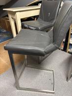 4 Henders & Hazel barkrukken - RVS onderstel, Ophalen, Gebruikt, Met voetsteun, 60 tot 90 cm